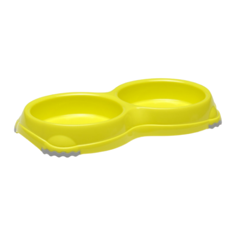 YARRO Miska Smarty podwójna dla kota 2x0,2l na gumie lemon [Y3712-1759]