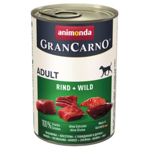 Animonda GranCarno Original Adult Rind Wild Wołowina + Dziczyzna puszka 400g