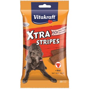 VITAKRAFT XTRA STRIPES wołowina 200g przysm d/psa