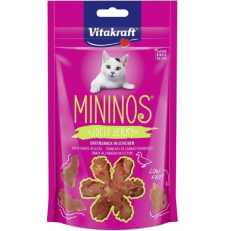 VITAKRAFT MININOS JOLLY JERKY przysmak z kaczką dla kota 40g