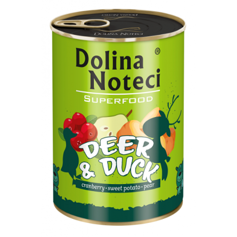 DOLINA NOTECI SUPERFOOD Jeleń i kaczka 400g