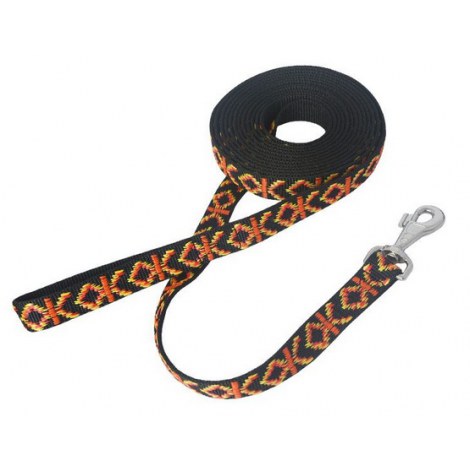 CHABA Smycz taśma ozdobna - 16mm x 130cm czarna - 2