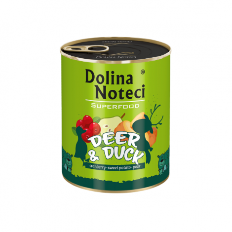 DOLINA NOTECI SUPERFOOD Jeleń i kaczka 800g