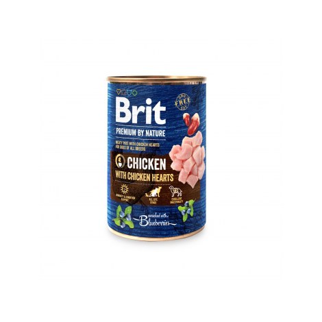BRIT Premium By Nature Puszka Kurczak z Sercami 400g