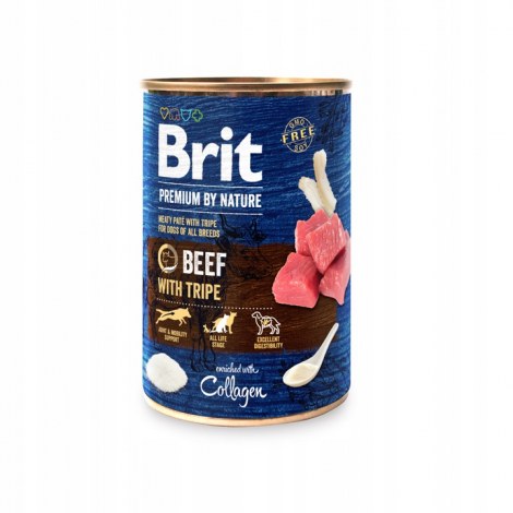 BRIT Premium By Nature Puszka Wołowina z Podrobami 800g
