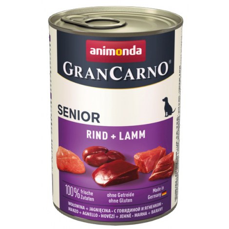Animonda GranCarno Original Senior Rind Lamm Wołowina + Jagnięcina puszka 400g