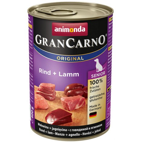 Animonda GranCarno Original Senior Rind Lamm Wołowina + Jagnięcina puszka 400g - 2
