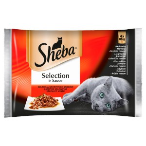 SHEBA Selection in Sauce Soczyste Smaki 4x85g [211817]