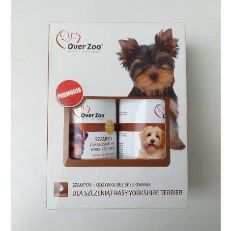 OVERZOO ZESTAW DLA SZCZENIĄT RASY YORKSHIRE TERRIER SZAMPON + ODŻYWKA 490 ml
