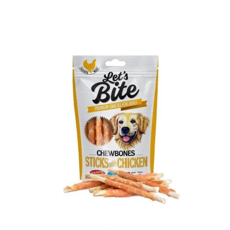BRIT LET'S BITE CHEWBONES STICKS with CHICKEN 300g