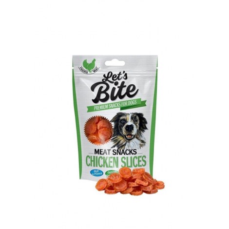 BRIT LET'S BITE MEAT SNACKS CHICKEN SLICES 80g