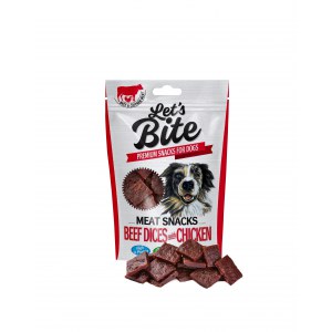 BRIT LET'S BITE MEAT SNACKS BEEF DICES with CHICKEN 80g
