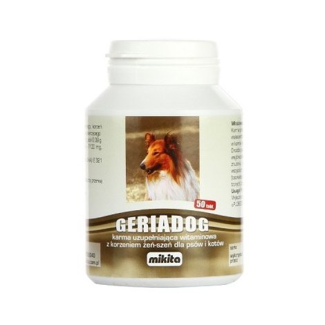 Mikita Geriadog 50 tabletek - preparat dla starszych lub osłabionych psów i kotów - 2