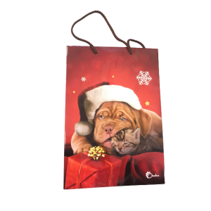CHABA Torebka świąteczna - karmelowy pies
