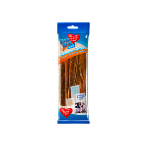 BOW WOW Paski kolagenowe z wątróbką drobiową 60g [BW426S]