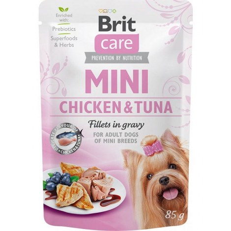 BRIT CARE MINI POUCH CHICKEN & TUNA saszetka dla psa 85g