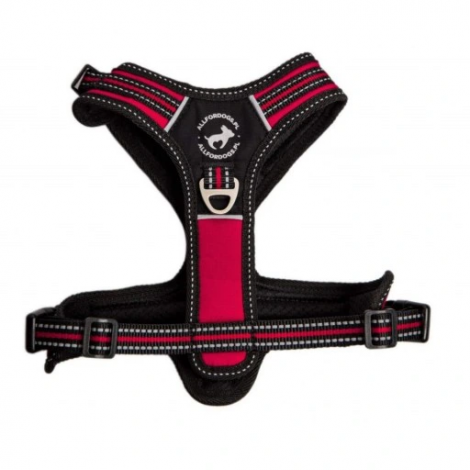 ALL FOR DOGS Szelki 3x-Sport Czerwone XS