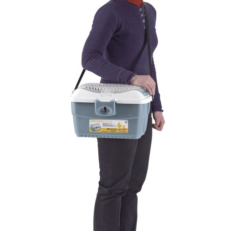 STEFANPLAST Transporter Mini Gulliver dla psa lub kota, biało-niebieski 40x30x24cm [81776] - 5